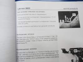 Lännen 8600E kaivinkone -käyttöohjekirja / excavator manual in finnish