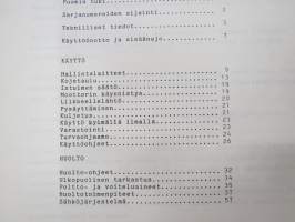 Fiat-Allis FR20B pyöräkuormaaja käyttö- ja huolto-ohjekirja - käyttöohjekirja -operator´s manual in finnish