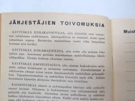 Herättäjäjuhlat Nivala 5-7.7.1966 Juhlaopas - Käsiohjelma -religious meeting, program and guide