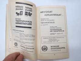 Herättäjäjuhlat Nivala 5-7.7.1966 Juhlaopas - Käsiohjelma -religious meeting, program and guide