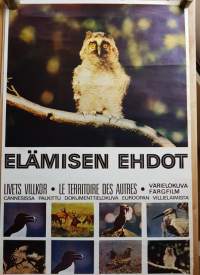 Elämisen ehdot - Le territoire des autres -. Cannesissa palkittu dokumenttielokuva Euroopan villieläimistä, 1970.
