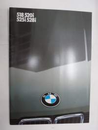 BMW 518, 520i, 525i, 528i 1983 -myyntiesite / sales brochure