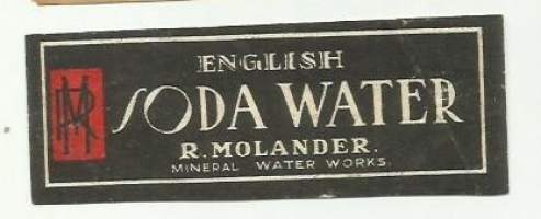 English Soda Water  -  juomaetiketti