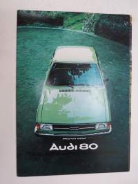 Audi 80 1977 -myyntiesite / sales brochure