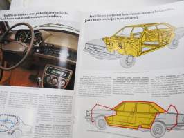 Audi 80 1977 -myyntiesite / sales brochure