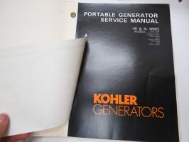 Kohler Generator Set operator´s manual - Service manual -käyttöohjekirja / huolto-ohjekirja englanniksi
