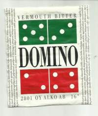 Domino  Alko 2801- viinaetiketti