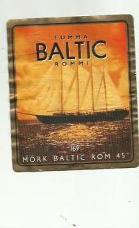 Baltic rommi  Alko 169- viinaetiketti