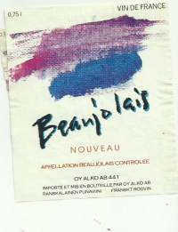 Beaujolais  Alko 441- viinaetiketti