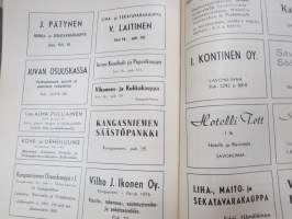 Kylkirauta nr 20-21 (1953), Kadettikunta-julkaisu, Suur-Savo kaksoisnumero, mukana kulta- ja hopeapainettu Mikkelin kaupungin Vapudenristivaakuna -cadet officer´s