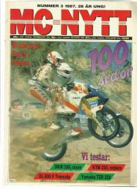 MC Nytt 1987 nr 3 / Paris-Dakar, testar DKW, Yamaha TZR 250