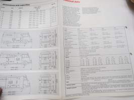Hanomag-Henschel F 20, F 25, F 30, F 35 utility vans light-duty truck line -sales brochure / myyntiesite