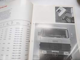 Hanomag-Henschel Dropsiders Heavy Duty Trucks F 131 L, F 140 L, F 150 L, F 170 L, F 190 L, F 191 L, H 191 L, F 221 L, F 221 LE, F 221LN -sales brochure / myyntiesite