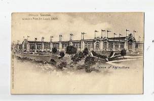 Official Souvenier Worlds Fair St Louis 1904 - kulkematon postikortti