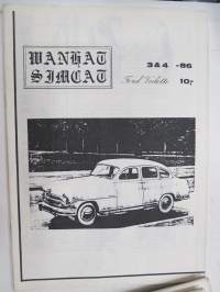 Club Simca &amp; Vedette Finland -&quot;Wanhat Simcat&quot; kerholehtiä 5 kpl erilaisia / car club magazine