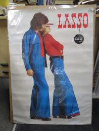 Lasso - Suomalaista PMK laatua - farkkumainosjuliste 1970-luvun alusta -poster
