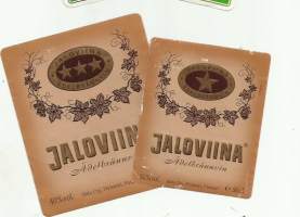 Jaloviina 1* ja 3*   - viinaetiketti 2  eril