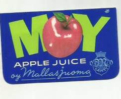 MOY Apple juice -  juomaetiketti
