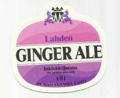 Lahden Ginger Ale -  juomaetiketti