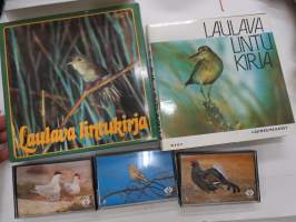 Laulava lintukirja - lajinkuvaukset ja 3 C-kasettia laatikossa