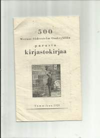 500 WSOY:n parasta kirjastokirjaa 1928