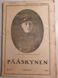 Pääskynen N:o 10 lokakuu 1918 -lasten lehti. Toimittajat Helmi Krohn ja Arvid Lydecken.