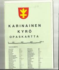 Karinainen Kyrö opaskartta  1993 kartta