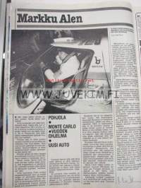 Vauhdin Maailma 1981 nr 3 -mm. Chevrolet Corvette 427 killer-vette, Kolmipyörä-Guzzi, Hod Rod maalaus flake ja candy, Satakunta ralli, 49. Monte Carlo Rallye, KTM
