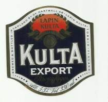 Lapin Kulta Export Strong Lager  -  olutetiketti