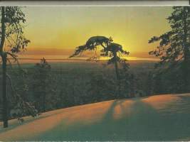 Talvinen luonto 7 korttia - postikortti kuvahaitari