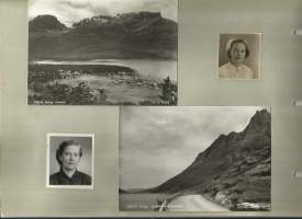 Skibotn 1956   3 valokuva 3 valokuvapostikorttia yht 6 kpl