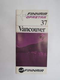 Finnair opastaa 37. Vancouver -kohde-esite -airline destination brochure / guide