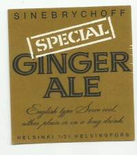 Special Ginger Ale - juomaetiketti