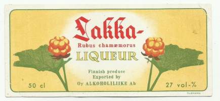 Lakka Liqueur - viinaetiketti