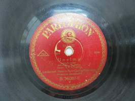 Parlophon B. 36087 Kaarlo Kytö &amp; Georg Malmstén - Yksin elämässä / Unelma -savikiekkoäänilevy, 78 rpm record