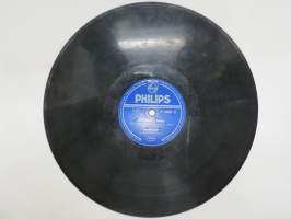 Philips P 40057 H, Veikko Tuomi - Itämaan ruusuja / Kirjosiipi -savikiekkoäänilevy, 78 rpm 10&quot; record
