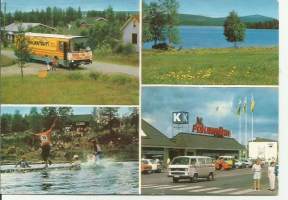 Kauppa-auto / K-Market Pohjantähti Sodankylä  - paikkakuntapostikortti kulkenut 1988
