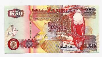 Sambia (Zambia) 50 Kwacha   2001  seteli