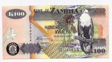 Sambia (Zambia) 100 Kwacha   1992-2001  seteli