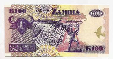 Sambia (Zambia) 100 Kwacha   1992-2001  seteli