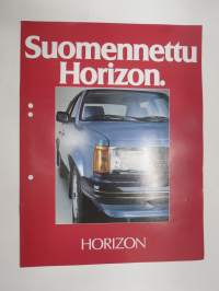 Horizon 1980 - Suomennettu Horizon -myyntiesite / sales brochure
