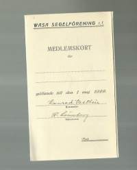 Medlemskort   1929