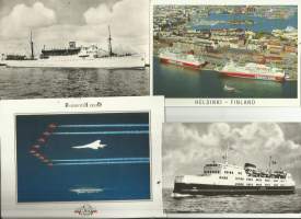 4 kpl erä   - laivakortti, laivapostikortti