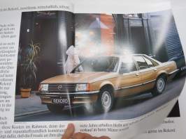 Opel Rekord 1982 -myyntiesite / sales brochure
