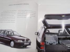 Opel Astra / Omega Caravan 1992 -myyntiesite / sales brochure