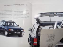 Opel Astra / Omega Caravan 1992 -myyntiesite / sales brochure
