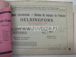 Suomen Matkatoimisto Oy -rautatielippuvihko Eurooppa 1927