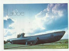 Sukellusvene Laboe U 995 - laivakortti, laivapostikortti kulkematon