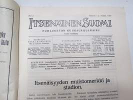 Itsenäinen Suomi 1929 nr 2 Itsenäisyyden muistomerkki ja stadion, Itsenäisyytemme velvoitus, Itämaitten kansat itsenäisyyttään turvaamassa, Elokuva &quot;Meidän poikamme&quot;