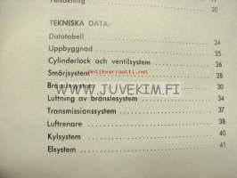 Perkins 4.236, 6.354 handbook -käyttöohjekirja ruotsiksi
